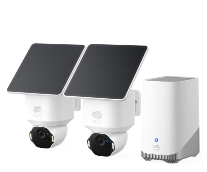 Inteligentna kamera Eufy Zestaw 2 kamer eufy SoloCam E42 Biały + HomeBase 3